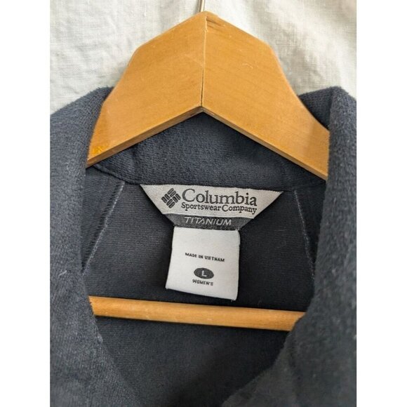 Columbia Titanium women's size Large blue windbreaker rain jacket omni-shield - Picture 2 of 10